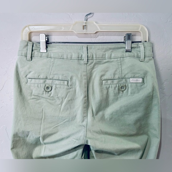 Eddie Bauer Pants Boyfriend Slim Trouser Chino Light Sage Green SZ 0 - NEW! - Picture 7 of 16